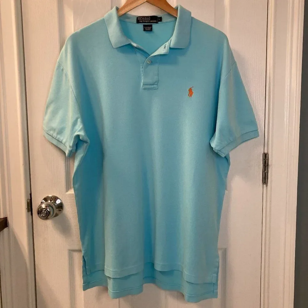 Polo Ralph Lauren Light Green Short Sleeve Polo Size Large